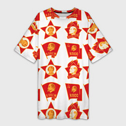 Женская длинная футболка Всегда готов КПСС