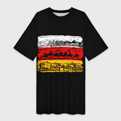 Женская длинная футболка Традиционная Осетия