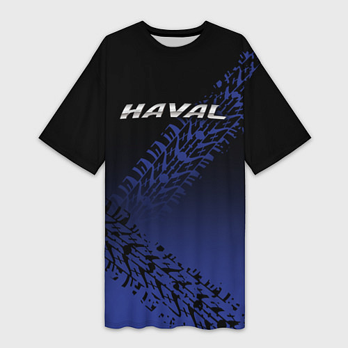 Женская длинная футболка Haval / 3D-принт – фото 1