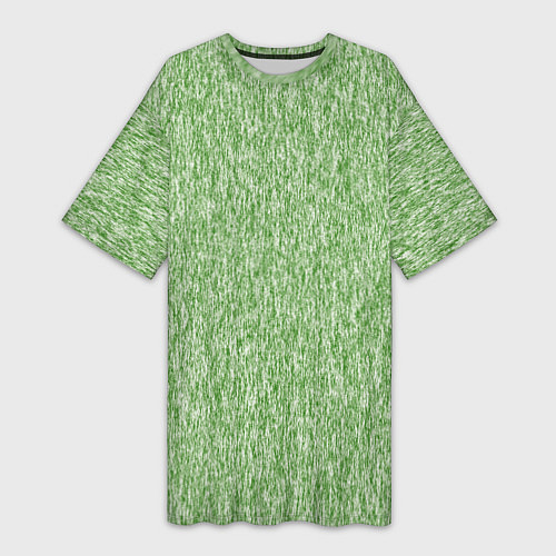 Женская длинная футболка Эффект шерстяных прядей / 3D-принт – фото 1