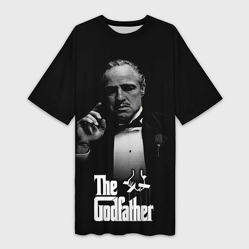 Женская длинная футболка Don Vito Corleone / 3D-принт – фото 1