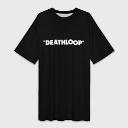 Футболка женская длинная Deathloop logo, цвет: 3D-принт