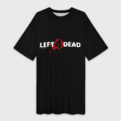 Женская длинная футболка Left 4 Dead logo / 3D-принт – фото 1