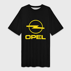 Женская длинная футболка Opel yellow