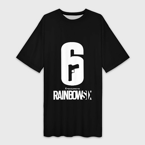Женская длинная футболка Rainbow six ubisoft game / 3D-принт – фото 1