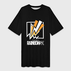 Женская длинная футболка Rainbow six action game ubisoft