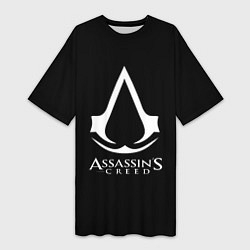 Женская длинная футболка Assassins Creed logo game