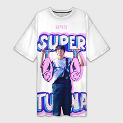 Женская длинная футболка BTS Super Tuna