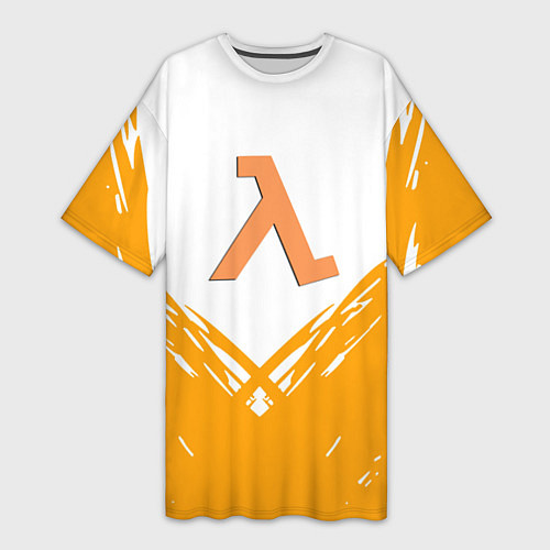 Женская длинная футболка Half life текстура / 3D-принт – фото 1