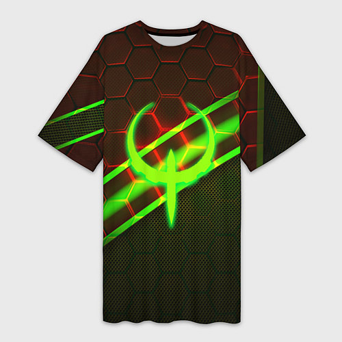 Женская длинная футболка Квейк броня палача / 3D-принт – фото 1