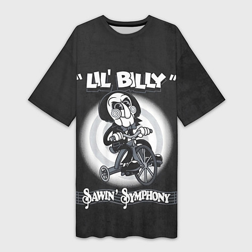 Женская длинная футболка Lil Billy - Saw / 3D-принт – фото 1