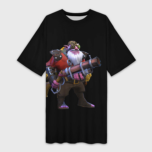 Женская длинная футболка Снайпер Dota 2 / 3D-принт – фото 1