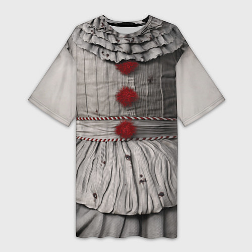 Женская длинная футболка Пеннивайз костюм верх / 3D-принт – фото 1