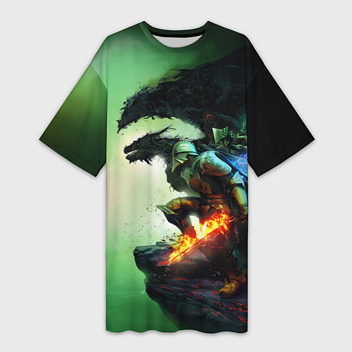 Женская длинная футболка Inquisition Dragon Age / 3D-принт – фото 1