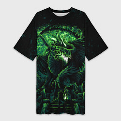 Футболка женская длинная Green dragon - Dragon Age, цвет: 3D-принт