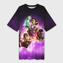 Футболка женская длинная Poster Dragon age, цвет: 3D-принт