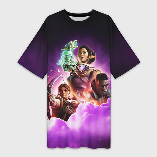 Женская длинная футболка Poster Dragon age / 3D-принт – фото 1