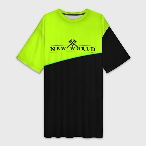 Женская длинная футболка New world geomerty / 3D-принт – фото 1