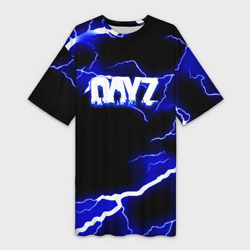 Женская длинная футболка DayZ storm steel / 3D-принт – фото 1