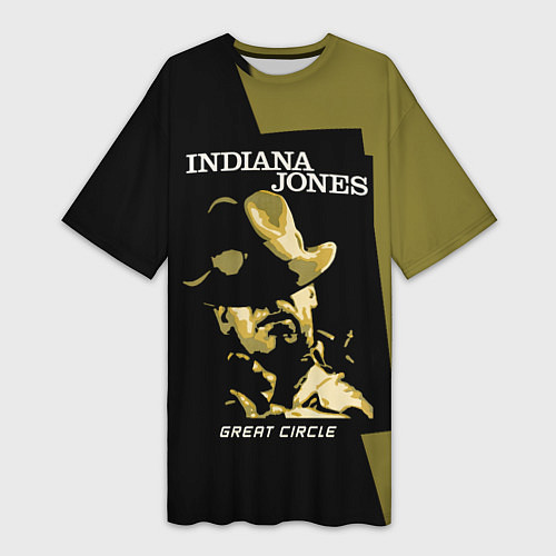 Женская длинная футболка Indiana Jones and the Great Circle / 3D-принт – фото 1