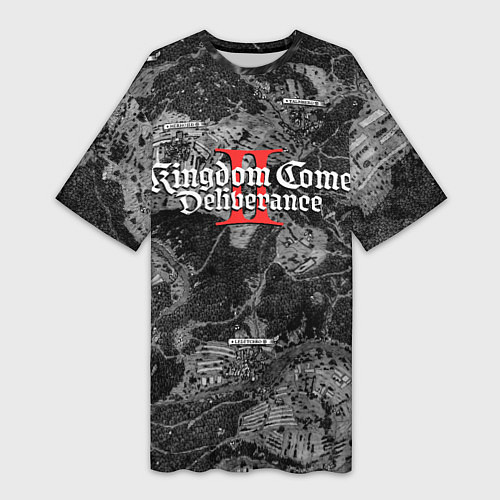 Женская длинная футболка Kingdom Come Deliverance 2 / 3D-принт – фото 1