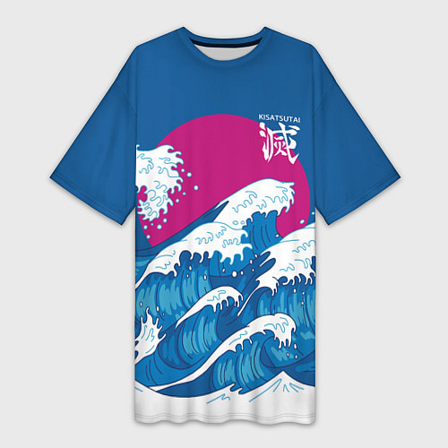 Женская длинная футболка Корпус бойни демонов - Kisatsutai / 3D-принт – фото 1