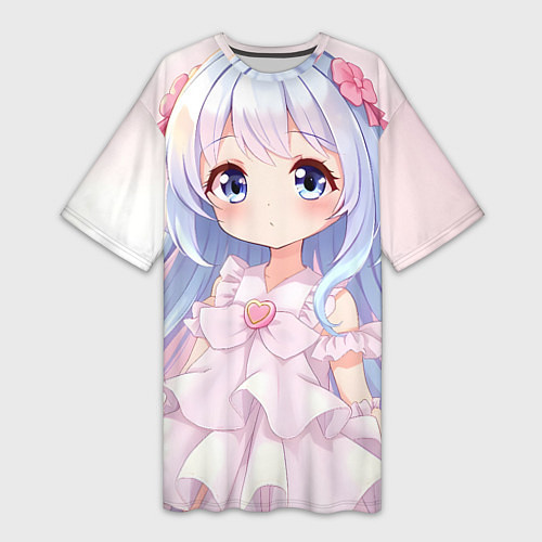 Женская длинная футболка Аниме в стиле каваи / 3D-принт – фото 1