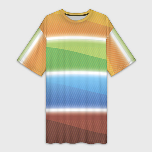 Женская длинная футболка Просвет / 3D-принт – фото 1