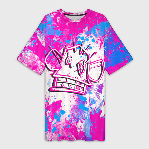 Женская длинная футболка Мартышка Джинкс - Arcane / 3D-принт – фото 1