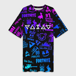 Женская длинная футболка Ведьмак логотипы игр