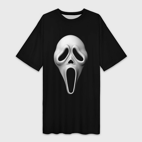 Женская длинная футболка Крик маска косплей / 3D-принт – фото 1