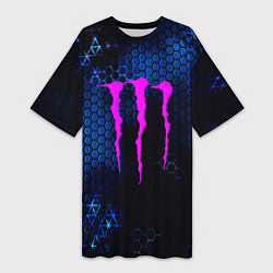 Женская длинная футболка Monster energy броня