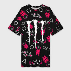 Женская длинная футболка Monster energy x Ojingeo geim