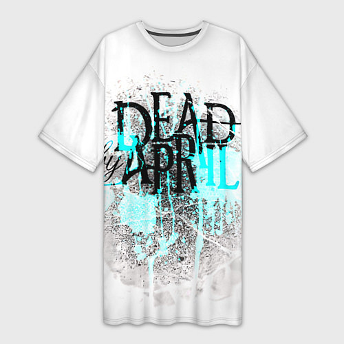 Женская длинная футболка Dead by april краски / 3D-принт – фото 1
