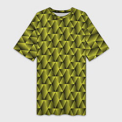 Футболка женская длинная Летние переливы, цвет: 3D-принт