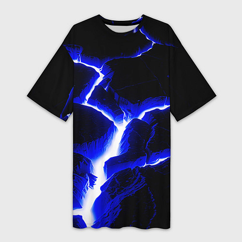 Женская длинная футболка The rift / 3D-принт – фото 1