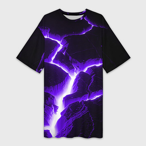 Женская длинная футболка The rift / 3D-принт – фото 1