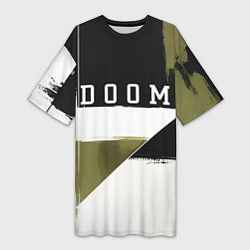 Женская длинная футболка Doom The Dark Ages