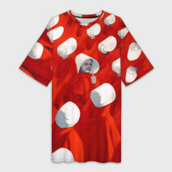 Футболка женская длинная Рассказ служанки, цвет: 3D-принт