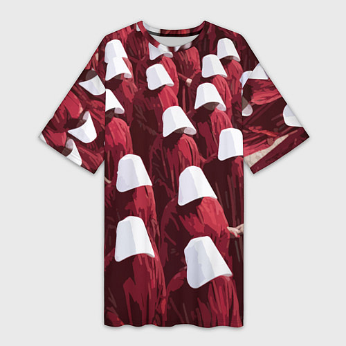 Женская длинная футболка Рассказ служанки паттерн / 3D-принт – фото 1