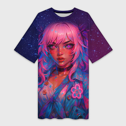 Женская длинная футболка Март 7 реализм / 3D-принт – фото 1