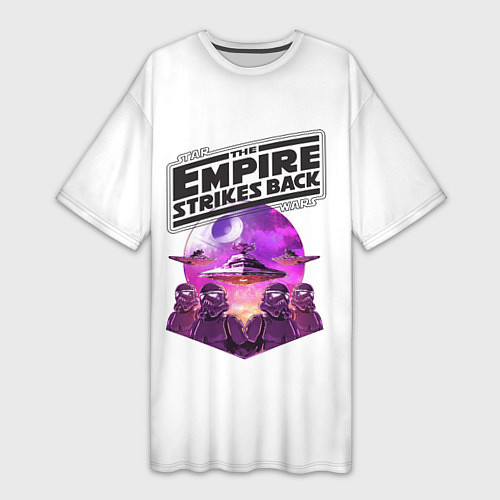 Женская длинная футболка Звездные войны Империя / 3D-принт – фото 1