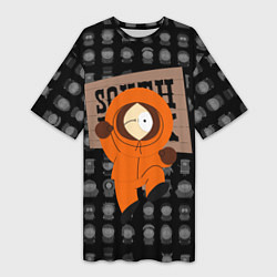 Женская длинная футболка Кенни из Южного парка