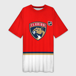 Женская длинная футболка Флорида Пантерз хоккей