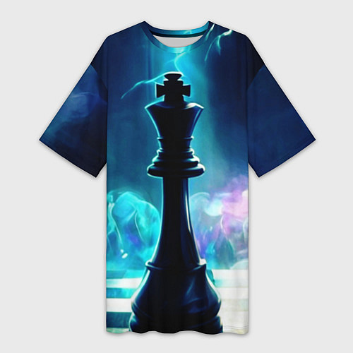 Женская длинная футболка Дымовая партия / 3D-принт – фото 1