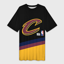 Женская длинная футболка Cleveland Cavaliers NBA basketball