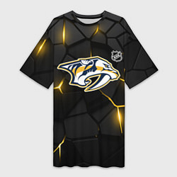 Женская длинная футболка Нэшвилл Предаторз - НХЛ хоккей