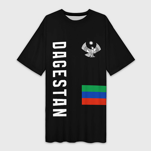 Женская длинная футболка Dagestan republic / 3D-принт – фото 1