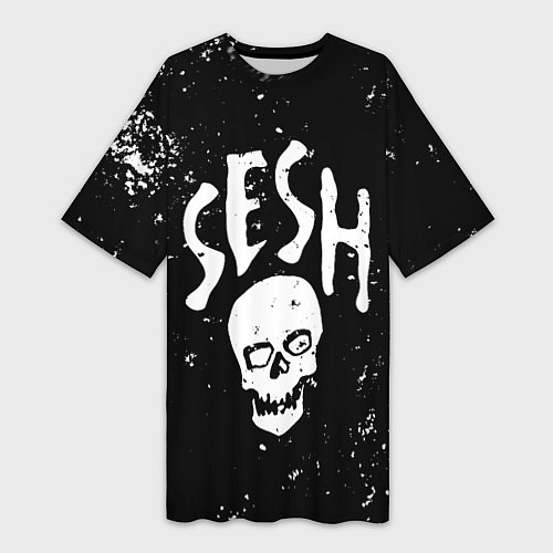 Женская длинная футболка Sesh / 3D-принт – фото 1