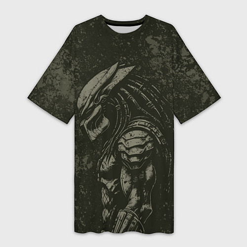 Женская длинная футболка Predator 1987 / 3D-принт – фото 1